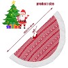 49 Inch Christmas Tree Skirt, Faux Fur Christmas Decorations for Tree, Large Tree Skirts for Winter Holiday - 3 of 4