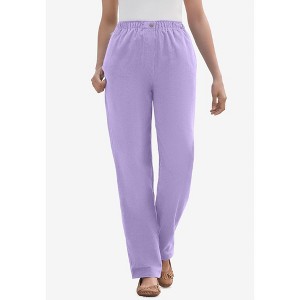 Woman Within Plus Size 7-Day Corduroy Straight-Leg Pant - 1 of 4