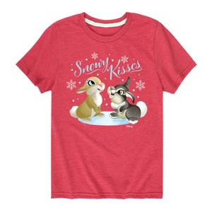 Boys' - Disney - Christmas - Snowy Bunny Kisses Short Sleeve Graphic T-Shirt - 1 of 4