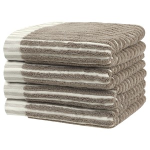 Unique Bargains Cotton Soft Absorbent Quick Drying Hand Towels - 1 of 4