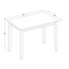 East West Furniture, Buckland  Counter  Height  Rectangular  Table  30"x48"  in  Mahogany  Finish - 3 of 3