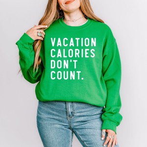 Simply Sage Market Vacation Calories Don't Count Sweatshirt - 1 of 4