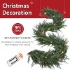 Christmas Cedar with Lights - Cypress Decorations 9ft for Xmas Home Decoration Indoor Stairs Railing Fireplace - 3 of 4