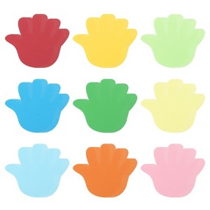 Unique Bargains Classroom DIY Crafts Projects Multicolored Decor Cutouts Paper 108 Pcs - 1 of 4