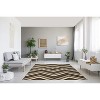 HomeStock Roma Chevron Chocolate & Beige 8x10, Transitional, PowerLoomed - 2 of 4