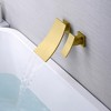 SUMERAIN Bathroom Waterfall Wall Mount Tub Faucet Set Bathtub Filler Single Handle, Brushed Gold - 3 of 4
