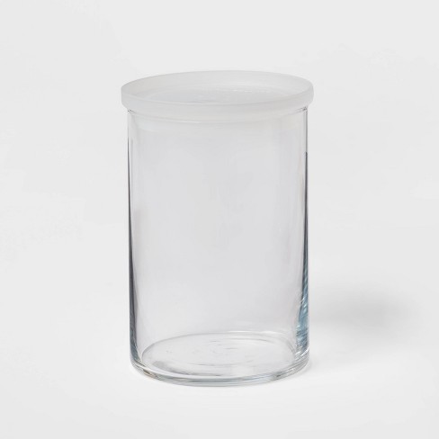 27.9oz Glass Large Stackable Jar with Plastic Lid - Made By Design™
