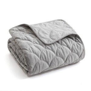 Velvet Quilted Throw - Levtex Home - 1 of 4