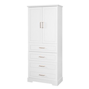 Dexmalle 72.2'' Tall Freestanding Bathroom Cabinet with 3 Drawers and Adjustable Shelf - 1 of 4