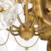 Progress Lighting Loretta 9-Light Chandelier, Gold Ombre, Artisanal Clear Glass, Handcrafted Metal Leaves - 3 of 4