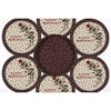 Earth Rugs Plant Kindness Round Jute Trivets in Basket – Set of 6 Printed 10" Trivets with Nature Quotes & Eco-Friendly Braided Design - 2 of 3
