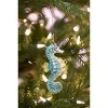 Gallerie II Iridescent Blue Seahorse Decorative Christmas Tree Ornament - 4 of 4