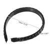 Unique Bargains Women's Double Strands Synthetic Hair Plaited Headband with Teeth 0.67 inch Wide 1 Pc - 3 of 4