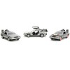 "Back to the Future" Delorean Set of 3 pieces "Hollywood Rides" Series 1/32 Diecast Model Car by Jada - 2 of 4