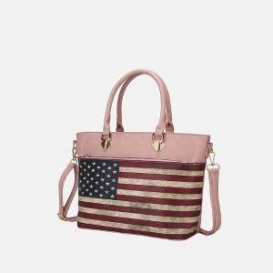 MKF Collection Lilian Vegan Leather Women’s FLAG Tote Bag by Mia K - 1 of 4