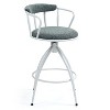 NicBex Swivel Bar Stools Set of 2,26" Counter Height Bar Stools,Island Chairs with Water Transfer Printed Metal Frame,Bar Stool for Home,Bar - 2 of 4