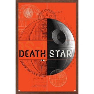 Trends International Star Wars: Power Of The Force - Death Star Framed Wall Poster Prints - 1 of 4