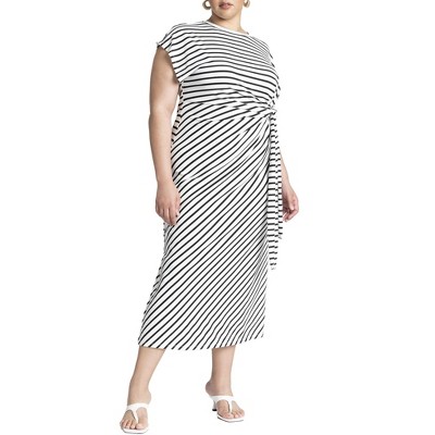ELOQUII Women's Plus Size Easy Tee Dress