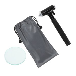 Unique Bargains Car Safety Hammer 6.69"x2.91"x0.94" Black 1 Pc - 1 of 4