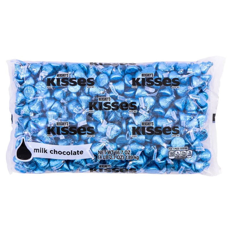 Kisses Blue Milk Chocolates - 66.7oz, 1 of 5