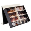 Juvale 8 Slot Sunglasses Organizer Storage, Eyeglasses Holder for Home – Multiple Glasses Display Case (12.7x9.8 in) - 4 of 4