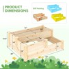 Costway 3-Tier Outdoor Raised Garden Bed Vegetable Planter Box for Patio Lawn Backyard - 4 of 4