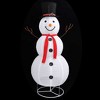 vidaXL Snowman Figure White Fabric Large Christmas Snowman Figure - 4 of 4