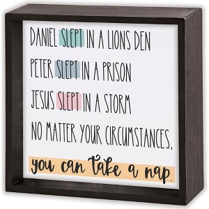 Dicksons Inspirational Double Sided Standing Tabletop Plaque Sign For Living Room 9.5 x 9.5 Wood Ask and It Will Be Given - 1 of 1