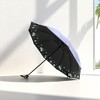 Unique Bargains Umbrella Manual 10-rib Swaying Flowers Sun Protection Vinyl Impact Cloth 43.31"x25.98" 1 Pcs - 2 of 4