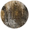 Brown And Copper Abstract Washable Indoor Outdoor Area Rug - 4 of 4
