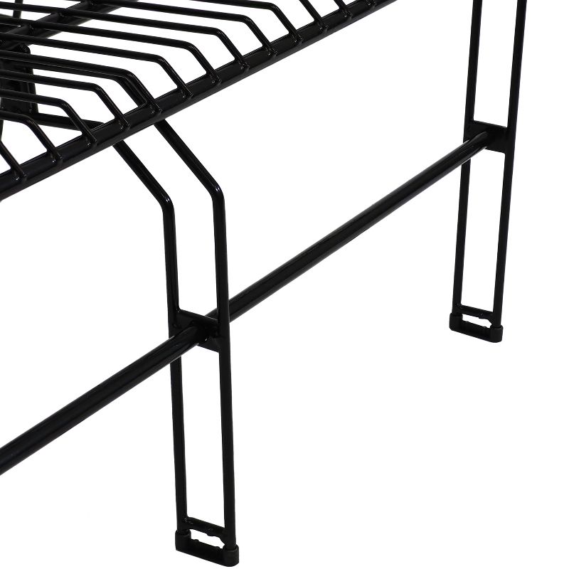 Sunnydaze Indoor/Outdoor Modern Furniture Steel Wire Patio Bench - Black - 30.75" H, 6 of 12
