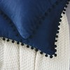 Unique Bargains Farmhouse Bedroom Decorative Velvet Pompoms Fringe Throw Pillow Covers 2 Pcs - 4 of 4