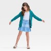 Girls' Ruffle Denim Skirt - Cat & Jack™ Light Wash - 3 of 3