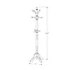 73" Traditional Style Coat Rack - EveryRoom - 4 of 4