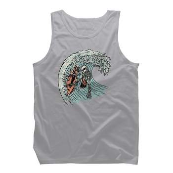 Men's Design By Humans Death Surfer By quilimo Tank Top