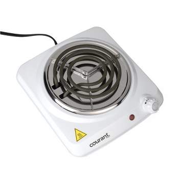 Proctor Silex Single Burner 5.5 in. Stainless Steel Black Hot Plate 34105 -  The Home Depot