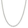 Black Bow Jewelry 4.5mm, Sterling Silver Fancy Solid Rolo Chain Necklace - 3 of 4