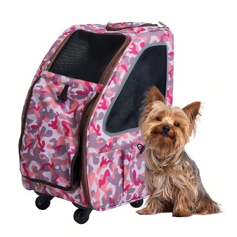 Pink Pet Cat Carrier Airline Approved, Dog Carriers for Small Dogs,  Collapsible Dog Cat Travel Carrier Bag for Small Medium Cat 