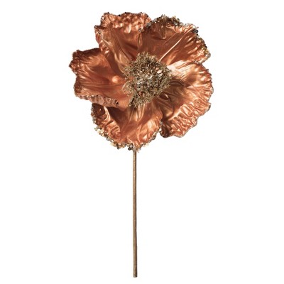 Vickerman 14" Pearl Poppy Spray