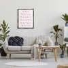 Stupell Industries Flamingo Shaped Letters Alphabet Pink Typography Design Black Floater Framed Canvas Wall Art - 2 of 4