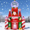 TopComfy Decorative Holiday Scene Props 10ft Christmas Candy Castle Inflatables Decor Outdoor Decorations for Garden, White, 11.82"*7.09"*14.97" - 2 of 4