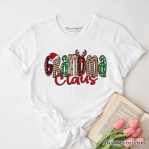 Grandma Claus Retro Christmas T-Shirt, Matching Family Holiday Tee | OrnamentallyYou - 1 of 4