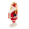 Transpac 10.5 Inch Skating Santa Santa Figurines - image 2 of 3