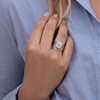 Sterling Silver Ring - Wrap Vintage Design with Prong Set - Hypoallergenic, Lead Nickel Free - Statement Rings for Women - 2 of 4
