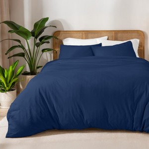 Organic Cotton Jersey Duvet Cover Set by Bare Home - 1 of 4