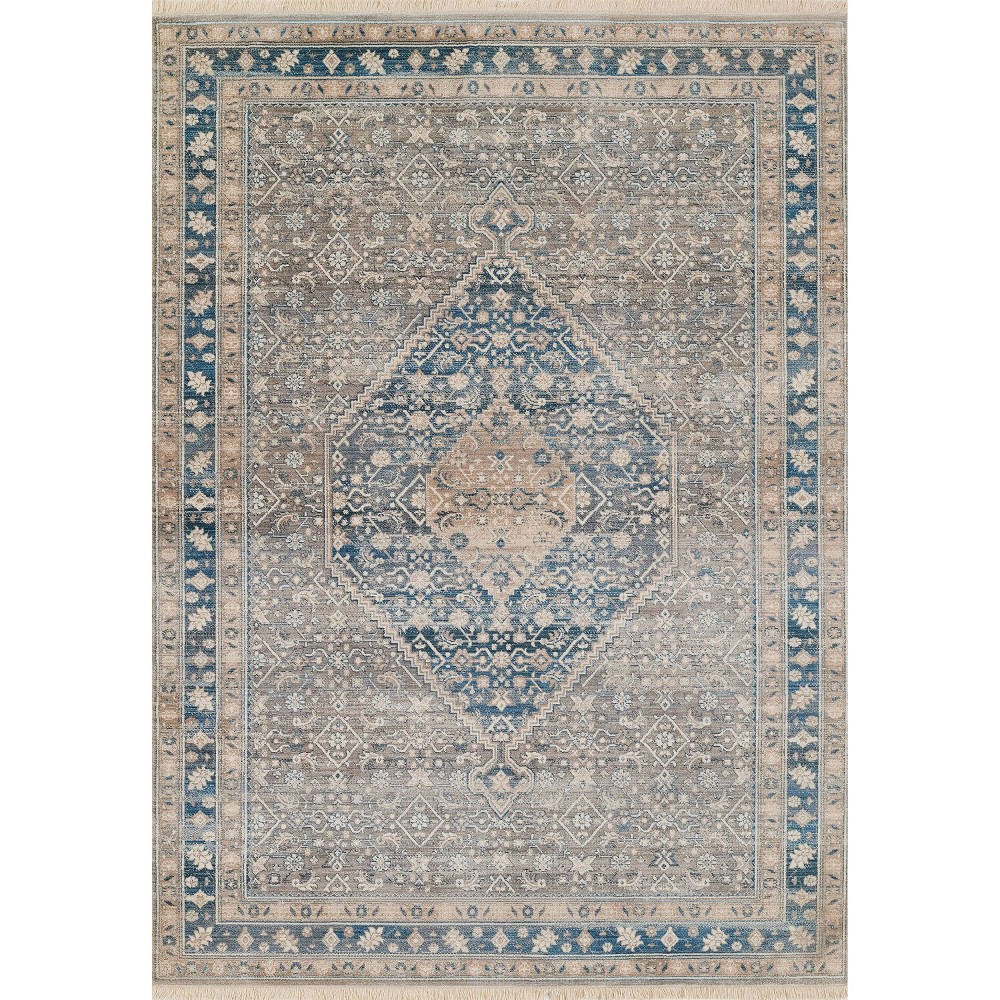 9'x12' Izmir Rue Area Rug Blue - Momeni