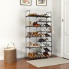 KTMBDW Double Row 9 Tier Shoe Rack, Non-Woven Fabric Storage Organizer, 40 Pairs Space-Saving Shoe Tower - 3 of 4