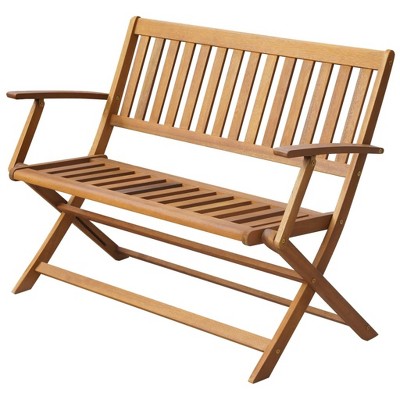 vidaXL Garden Bench Natural Wood Brown Solid Acacia Wood Standard