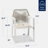 Best Choice Products Set of 2 Indoor/Outdoor Aluminum Woven Rope Dining Chairs w/ Armrests - 2 of 4