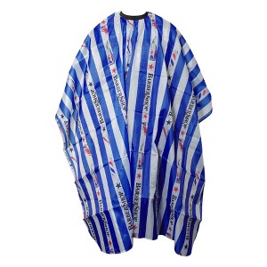 Unique Bargains Fashion Hair Cutting Cape 60.24"x54.72" Blue White 1 Pc - 1 of 4